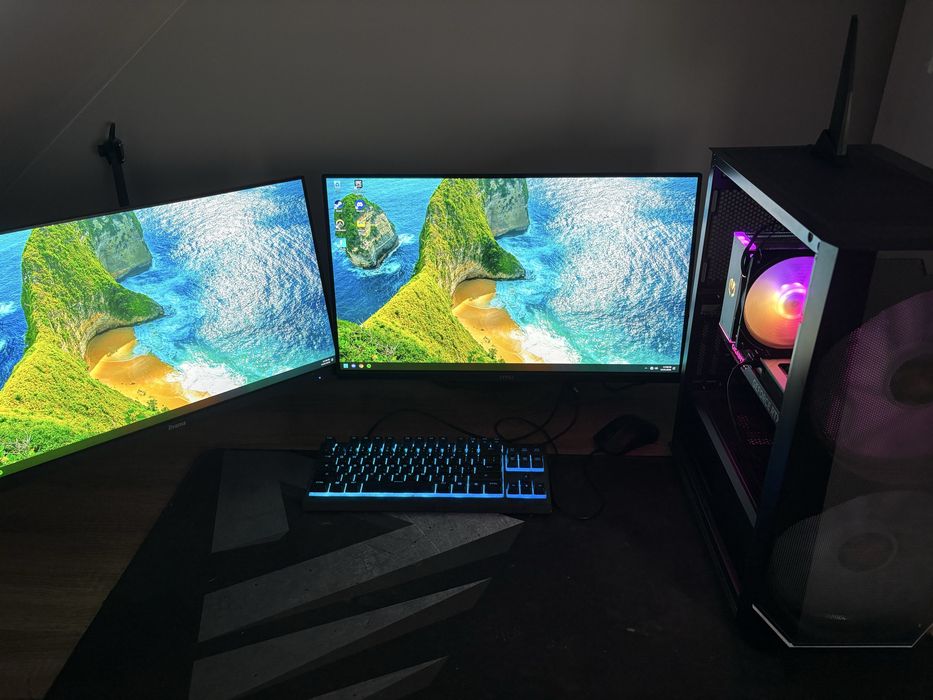 Komputer Gamingowy RTX 4070 / i5-13400F / 32GB / 1TB + 2 Monitory MSI 180Hz