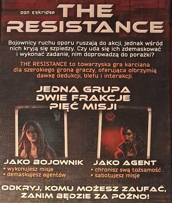 The Resistance Gra Karciana Nowy/Folia