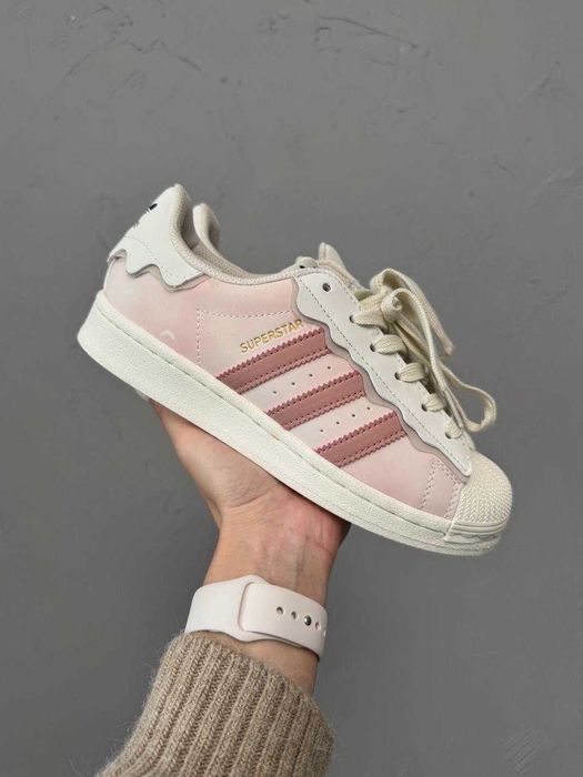 Кеди Adidas Superstar Sakura Pink / Cappuccino White Pink / Адідас