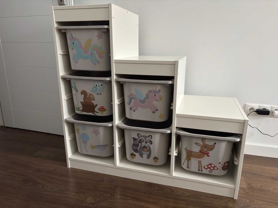 IKEA TROFAST regał z pojemnikami