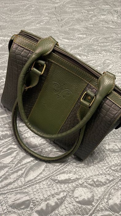 Сумка з натуральної крафтової шкіри