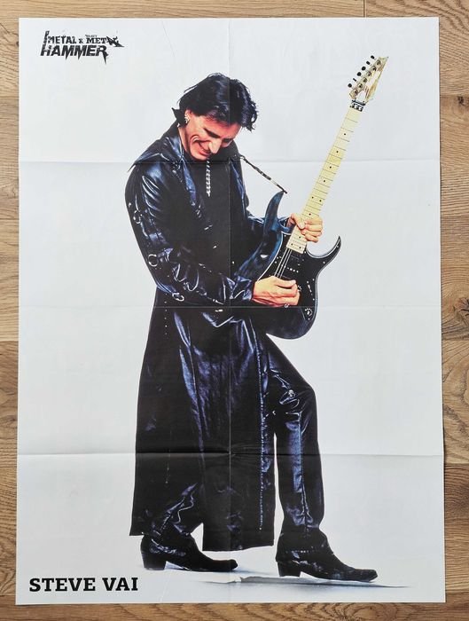Steve Vai - Wielki plakat XXL z 2008 r. - Format 55 x 75 cm - NOWY!