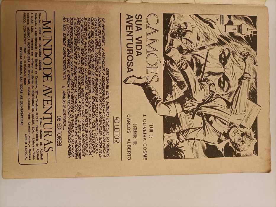 Revista BD Camões, Sua Vida Amorosa