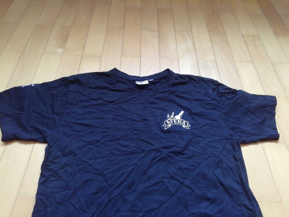 T-shirt męski Promo Stars Afera z logiem wódki Saska rozmiar M