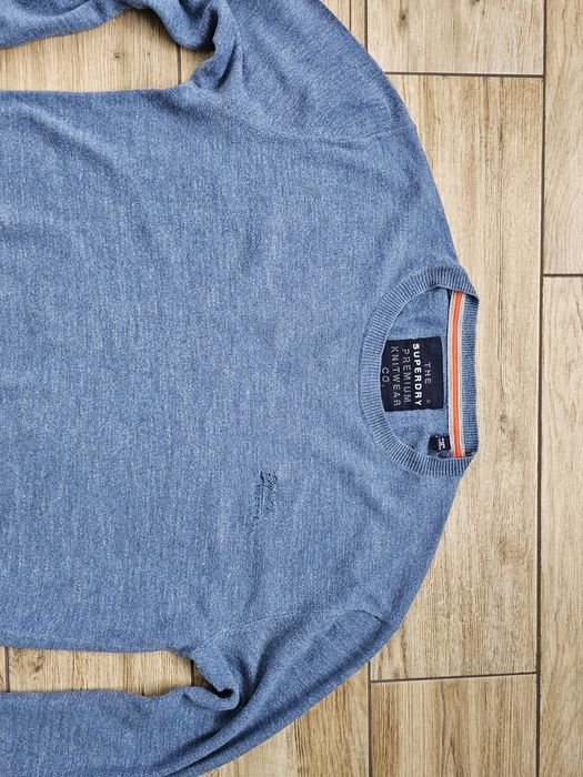 sweter SUPERDRY Japan Premium Knitwear kaszmirowy  r. L - okazja