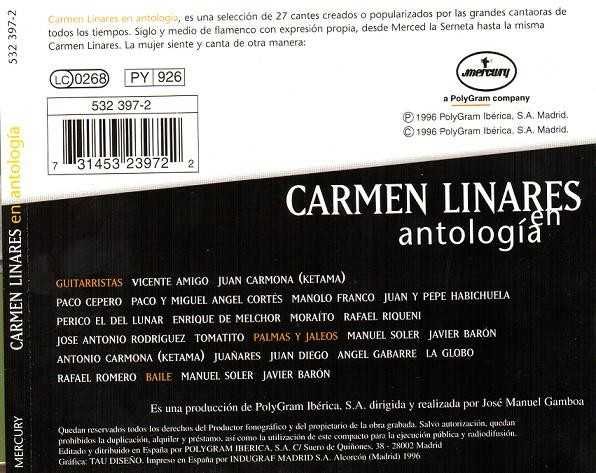 Carmen Linares ‎– Antología (La Mujer En El Cante) - 2 x CD