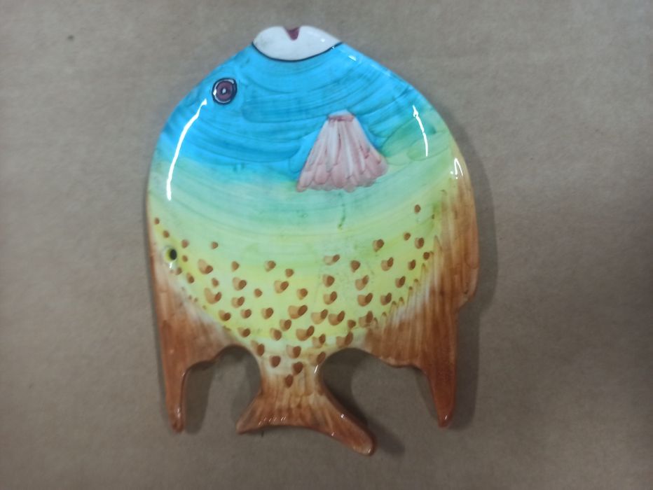 Lote 3 peixes em cerâmica da Ceràgueda