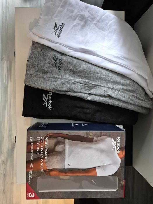 Reebok 3-pak podkoszulek męskich, S