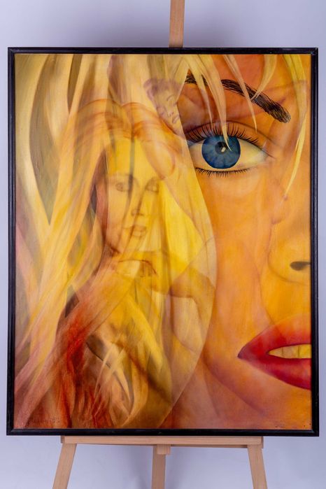 Obraz olejny płótno 80x100 cm kobieta impresja kobiecości