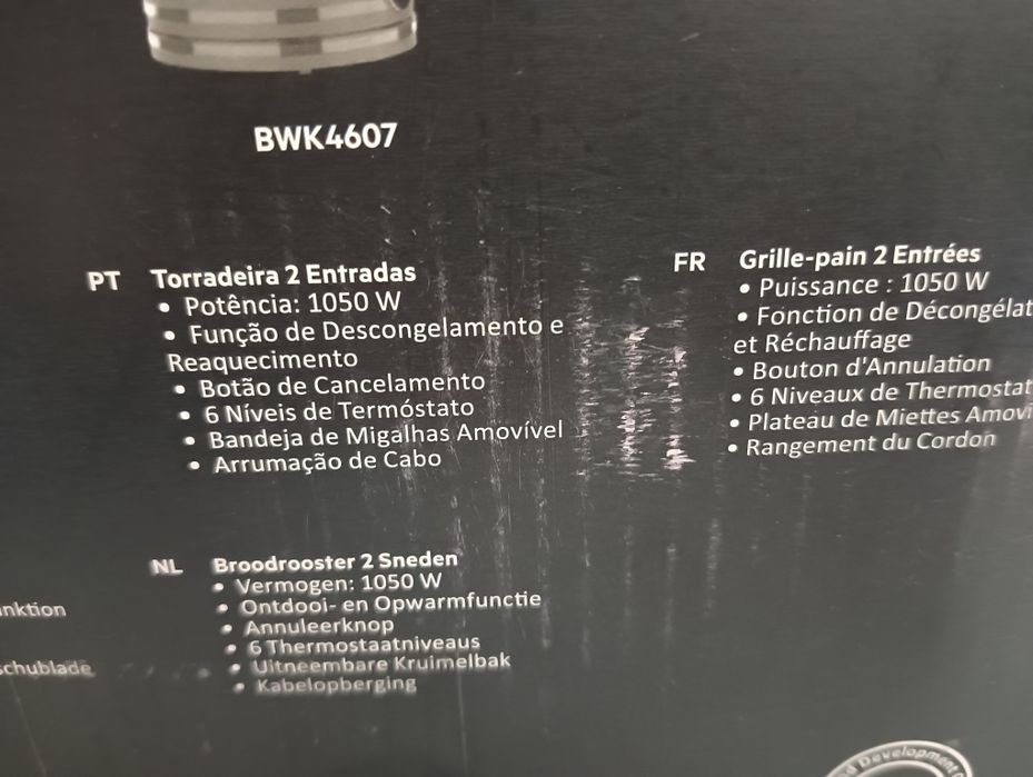 Torradeira Becken 2 ranhuras 1050W