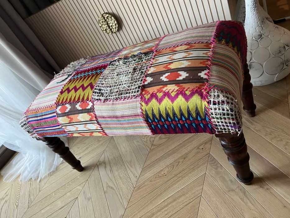 Ławka tapicerowana Indie Patchwork WESTWING