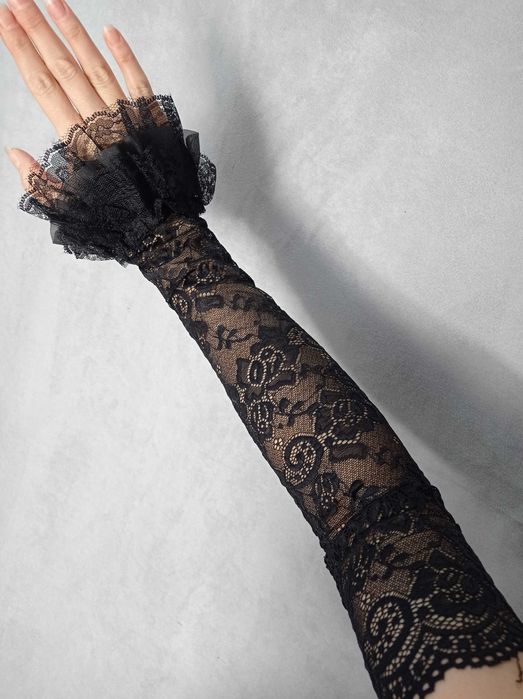 koronkowe rękawki mankiety mankieciki goth alternative lolita coquette