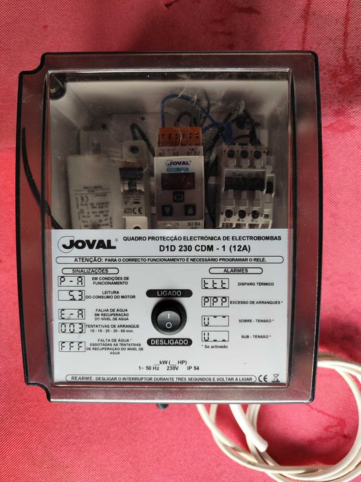 Bomba JOVAL Monofásica p/ FURO 80 m + Quadro Proteção