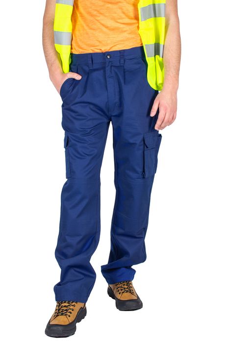 Spodnie Robocze Bhp Ochronne Z Kieszeniami W46 L34.
