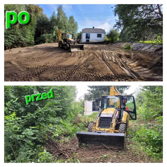 CZARNOZIEM CZYSTA ZIEMIA OGRODOWA siana Koparka humus dostawa Trawnik