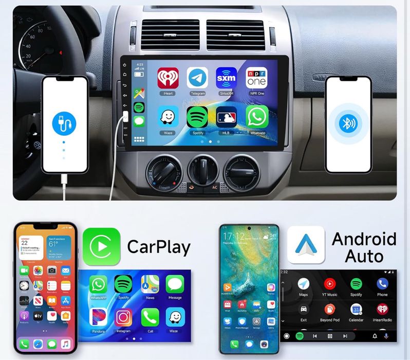 Auto radios carplay e android auto