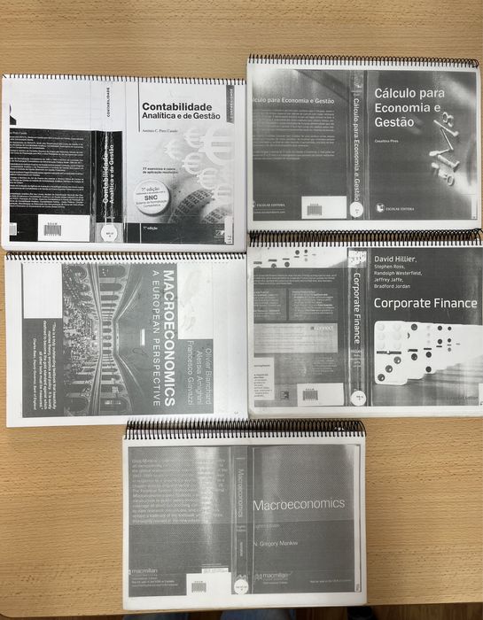 Livros de estudo obrigatório economia/finanças/gestão