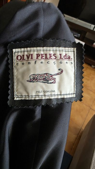 Casaco de pele genuina