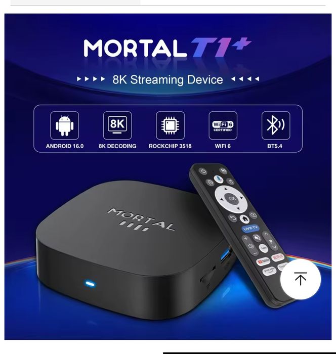 Box TV Android 8gb RAM 128gb Rom, Android 16, bluetooth NOVO