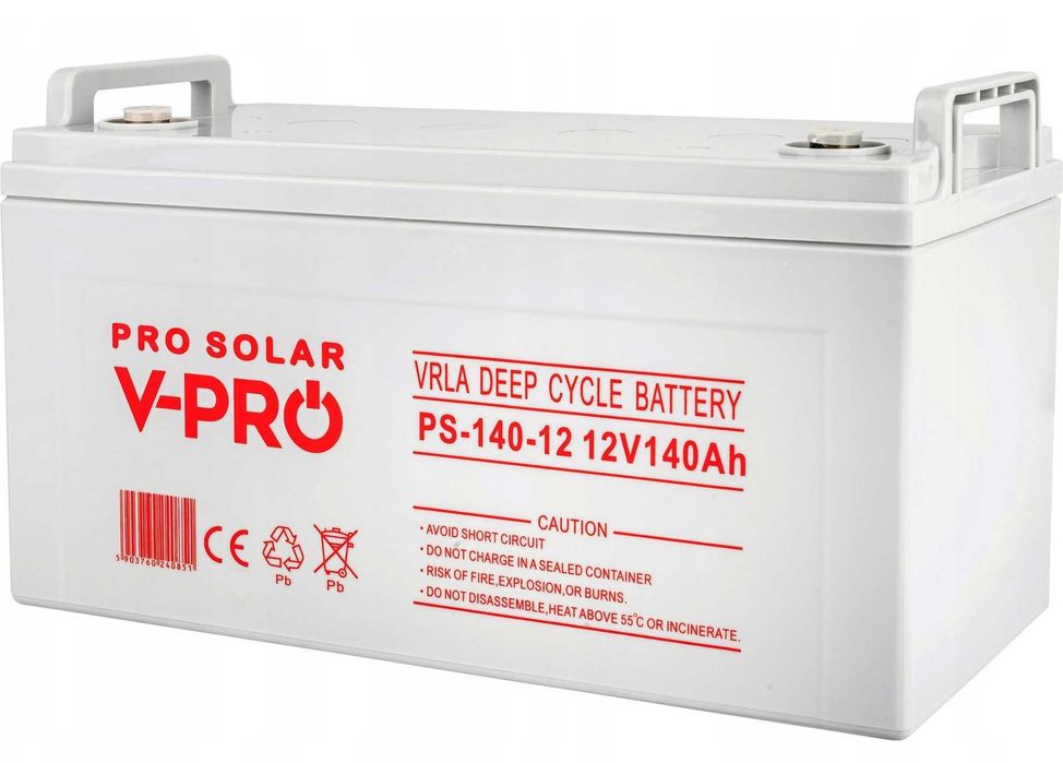 Akumulator żelowy Volt GEL VPRO Premium 12V 140Ah Kamper Fotowoltaika