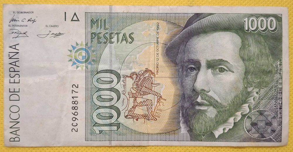 Espanha - 1000 pesetas 1992 (ver as fotos)