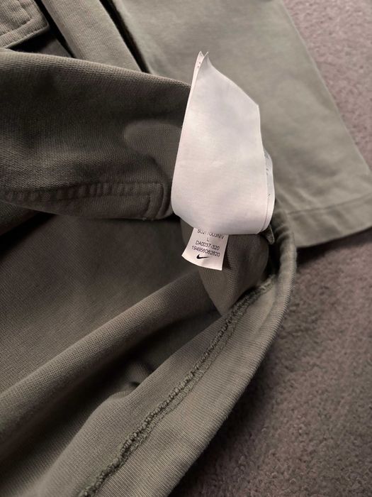 Bluza Nike L Khaki Kaptur Kieszenie Regulowana Ściągacze Hoodie