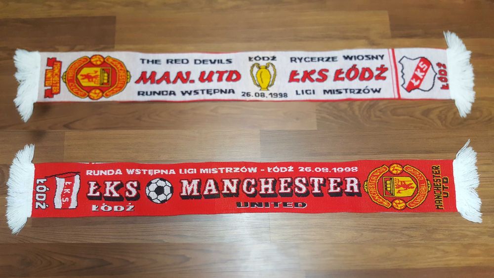 Szalik ŁKS Łódz - Manchester United