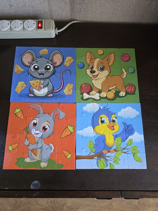 Пазли дитячі картонні