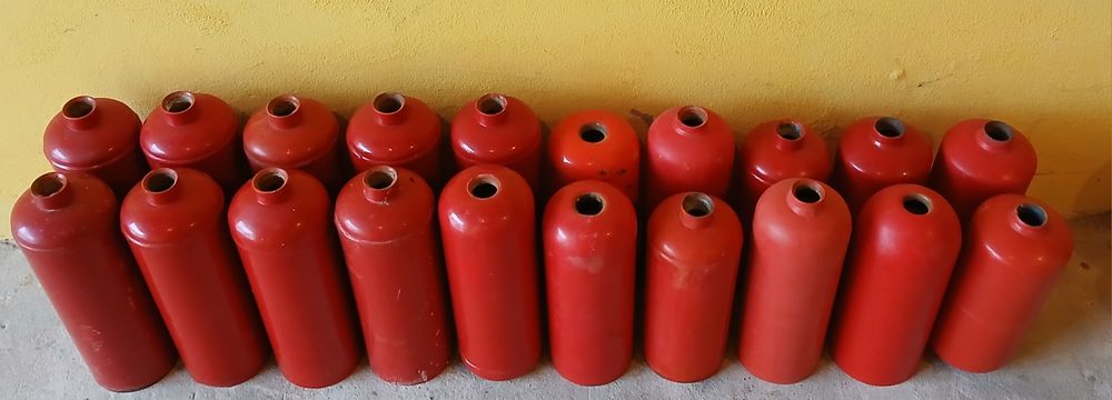 Zbiornik metalowy pusty 2 kg - do przerobienia