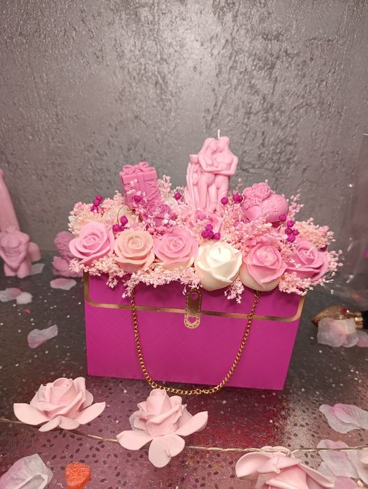 Flowerbox świece sojowe