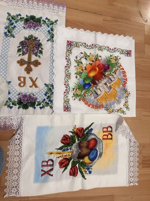 Для паски рушнички вишивка бісером