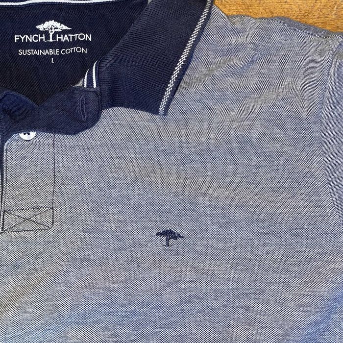 Fynch - Hatton Męska Modna Koszulka Polo Bawełna Rozm. L
