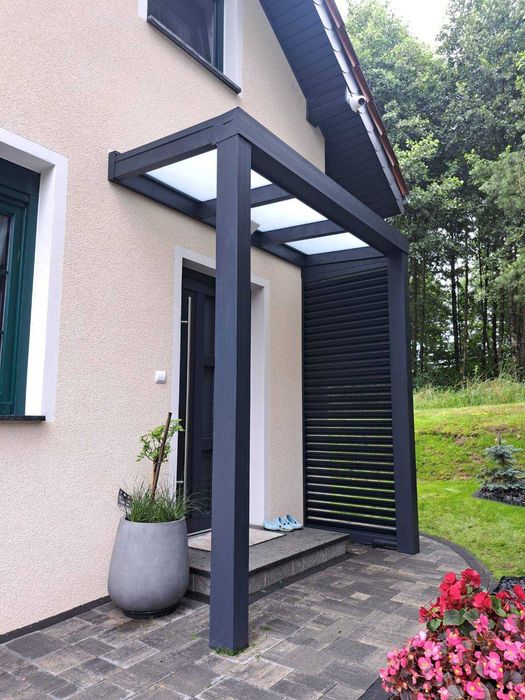Zadaszenie tarasu, zabudowa balkonu, balustrady SZKŁO, ALUMINIUM, POLI