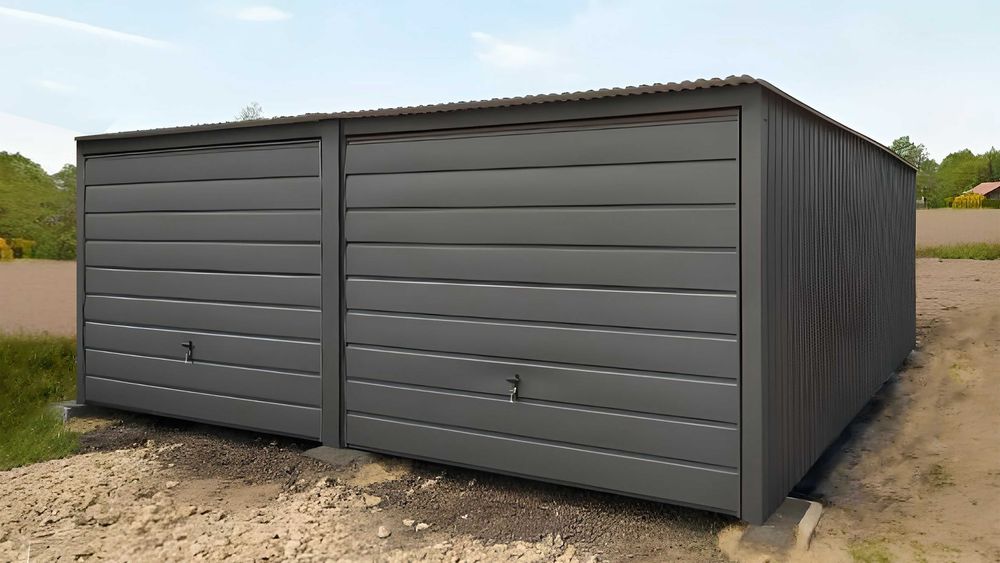 garaż blaszany 6x5.80 garaze blaszane 5x7 7x5 6x5 wiata blaszana