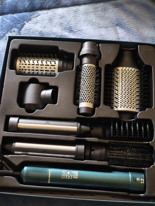 Modelador de cabelo com 8 acessórios