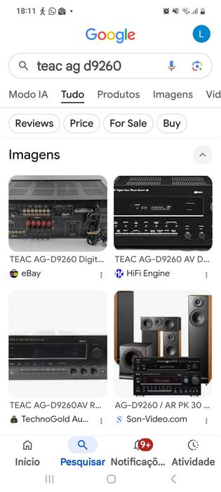 Amplificador  teac modelo nas fotos