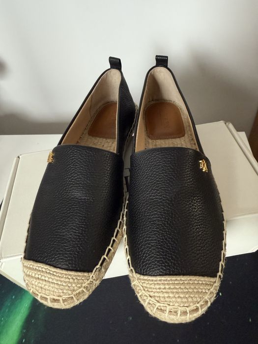Nowe skórzane espadryle marki Ralph Lauren rozm.37 - 100% oryginał