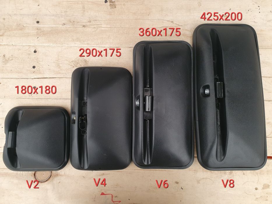 Грузові універсальні дзеркала на Камаз, Зіл, Краз, Маз. Ціна за пару