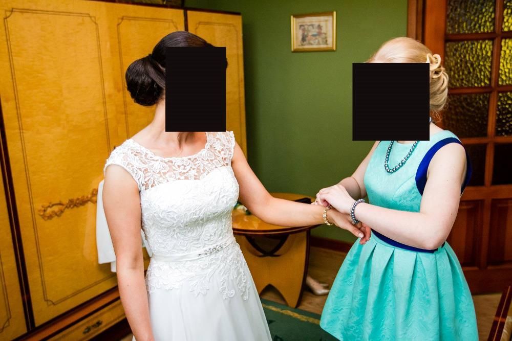 Suknia ślubna- Venus z trenem.