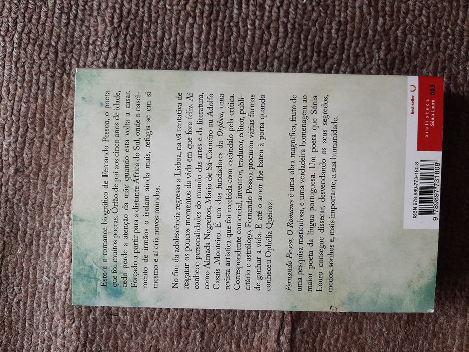 Livro Fernando Pessoa - o romance