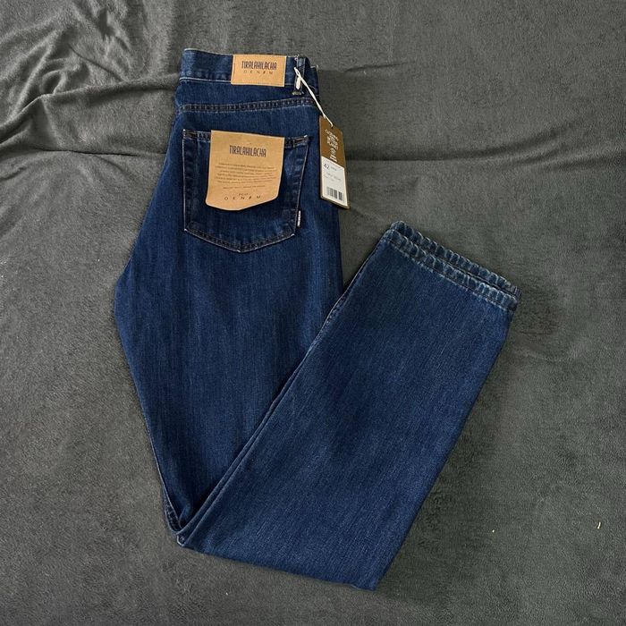 Джинсы Tiralahilacha темно синие штаны брюки L