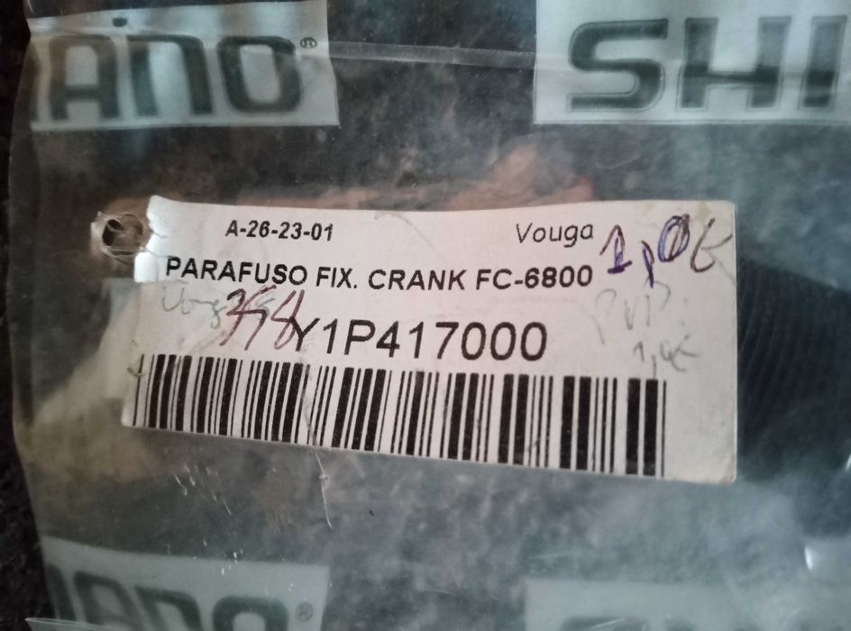 Parafuso crenk para Bicicleta