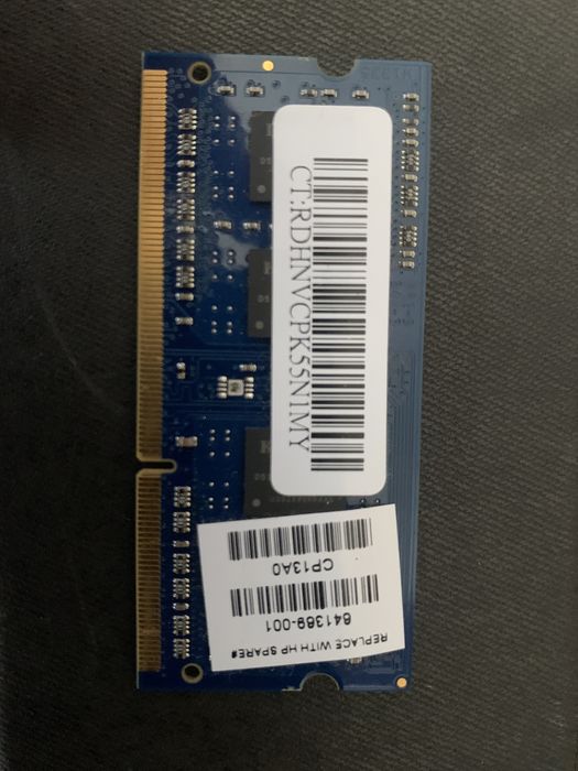 HP 4GB SODIMM  DDR3 PC3-12800 Memory