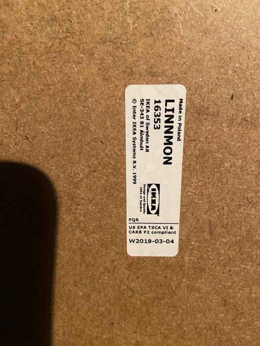 IKEA LINNMON stół biurko biały 100x60 cm