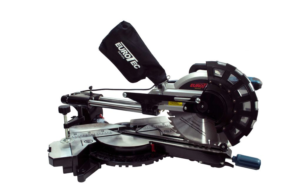 Ukośnica Piła Ukosowa z Posuwem Do Drewna +Laser 255mm Eurotec