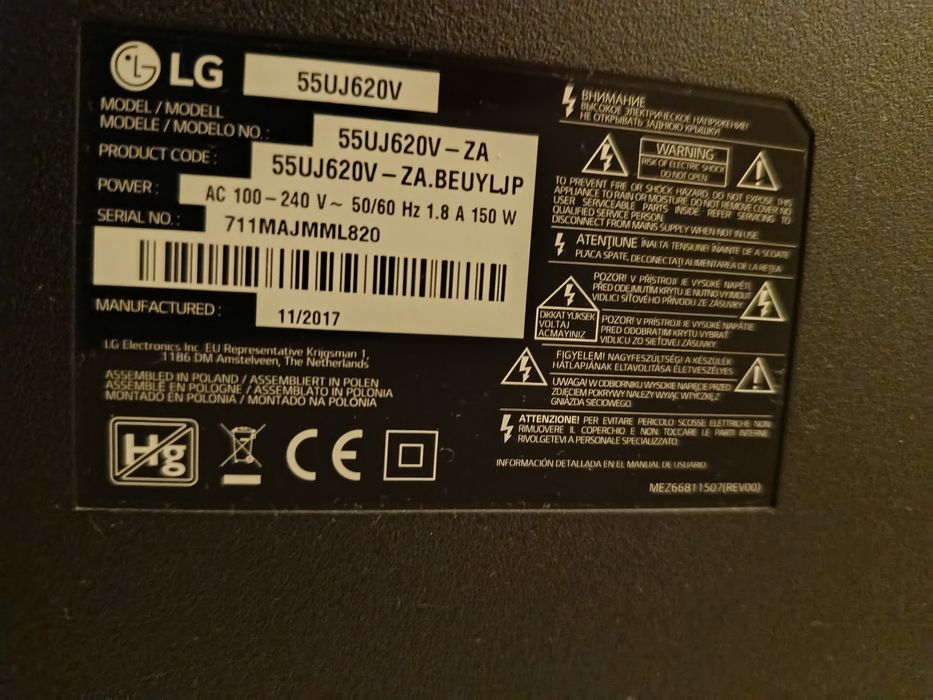 SMART TV LG 55 polegadas