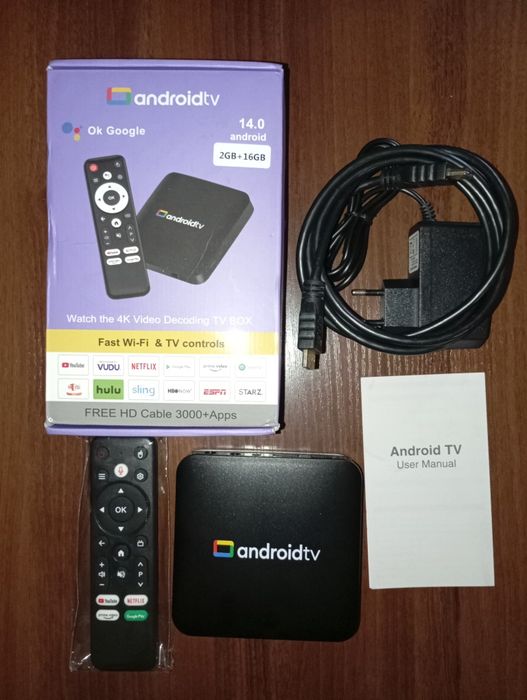 Нова Смарт ТВ приставка H96 Max S905L3 + Bluetooth пульт з голосовим пошуком.