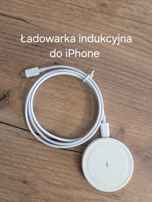 Ładowarka indukcyjna do iPhone USB-C Magsafe biała
