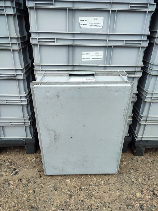 800x600x220 90L pojemniki magazynowe skrzynki plastikowe transportowe