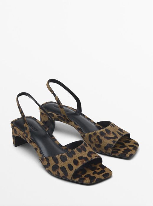 Босоніжки, сандалі леопардові Massimo Dutti, 38 розмір! НОВІ